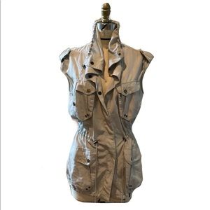 NEW YORK & COMPANY Khaki cargo vest